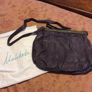 Malababa all leather purse with strap from Spain